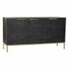 Credenza DKD Home Decor Nero Dorato Legno di mango 145 x 41 x 77 cm