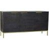 Credenza DKD Home Decor Nero Dorato Legno di mango 145 x 41 x 77 cm