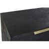 Credenza DKD Home Decor Nero Dorato Legno di mango 145 x 41 x 77 cm