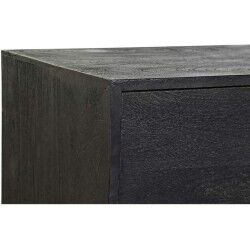Sideboard DKD Home Decor Black Golden Mango wood 145 x 41 x 77 cm