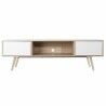 Móvel de TV DKD Home Decor Branco Metal Madeira MDF (160 x 40 x 50 cm)