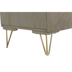 Sideboard DKD Home Decor   Grey Golden Metal Mango wood 160 x 45 x 75 cm