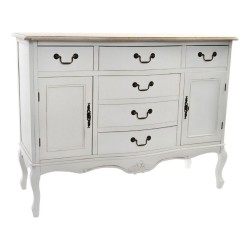 Credenza DKD Home Decor   Bianco Marrone Chiaro Abete 118 x 45 x 90 cm