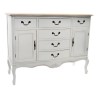 Credenza DKD Home Decor   Bianco Marrone Chiaro Abete 118 x 45 x 90 cm
