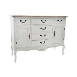 Credenza DKD Home Decor   Bianco Marrone Chiaro Abete 118 x 45 x 90 cm