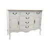 Credenza DKD Home Decor   Bianco Marrone Chiaro Abete 118 x 45 x 90 cm