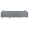 Chaise Longue DKD Home Decor Grau Metall Moderne 276 x 152,5 x 84 cm