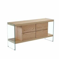 Anrichte DKD Home Decor   Durchsichtig Hellbraun Kristall Holz MDF 160 x 45 x 80 cm