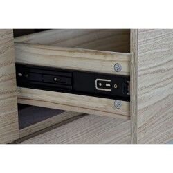Aparador DKD Home Decor   Transparente Marrón claro Cristal Madera MDF 160 x 45 x 80 cm