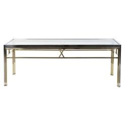 Mesa auxiliar DKD Home Decor Cristal Acero Plata (110 x 60 x 40 cm)