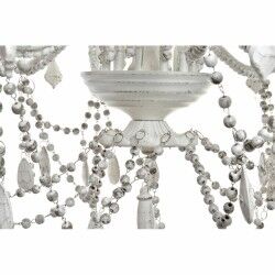 Lámpara de Techo DKD Home Decor Blanco Metal Plástico 40 W Romántico Decapé 220 V 70 x 70 x 63 cm