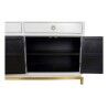 Aparador DKD Home Decor Kamakura Blanco Dorado Metal Álamo 150 x 50 x 80 cm (150 x 50 x 80 cm)