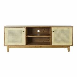 Móvel de TV DKD Home Decor Castanho 140 x 38 x 53 cm Abeto Natural Rotim