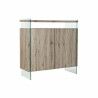 Credenza DKD Home Decor   Naturale Vetro Temperato Legno MDF 120 x 44 x 120 cm