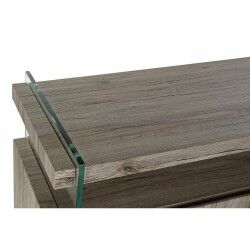 Credenza DKD Home Decor   Naturale Vetro Temperato Legno MDF 120 x 44 x 120 cm