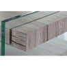 Credenza DKD Home Decor   Naturale Vetro Temperato Legno MDF 120 x 44 x 120 cm
