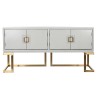 Aparador DKD Home Decor   Branco Metal Choupo 178 x 50 x 90 cm