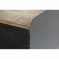Credenza DKD Home Decor   Nero Dorato Naturale Metallo Legno di mango 145 x 40 x 85 cm