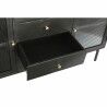 Aparador DKD Home Decor   Preto Dourado Natural Metal Madeira de mangueira 145 x 40 x 85 cm
