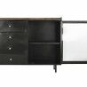 Credenza DKD Home Decor   Nero Dorato Naturale Metallo Legno di mango 145 x 40 x 85 cm