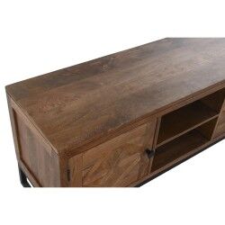 Credenza DKD Home Decor   Nero Dorato Naturale Metallo Legno di mango 145 x 40 x 85 cm