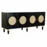 Anrichte DKD Home Decor   Schwarz natürlich Rattan Mango-Holz 150 x 40 x 65 cm