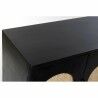 Credenza DKD Home Decor   Nero Naturale Rattan Legno di mango 150 x 40 x 65 cm