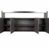 Credenza DKD Home Decor   Grigio Alluminio Cristallo Rovere Vetro Temperato 165 x 39 x 76 cm