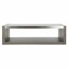 Centre Table DKD Home Decor Crystal Aluminium Oak Tempered Glass (120 x 60 x 37,5 cm)