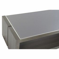 Mesa de Centro DKD Home Decor Cristal Alumínio Eik Vidro temperado (120 x 60 x 37,5 cm)