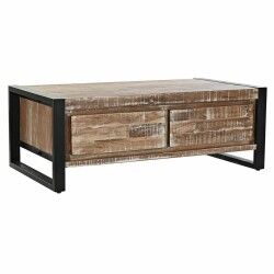 Mesa de Centro DKD Home Decor Metal Acácia (110 x 60 x 40 cm)