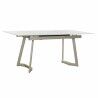Tavolo da Pranzo DKD Home Decor Cristallo Dorato Metallo Bianco (140 x 80 x 76 cm)