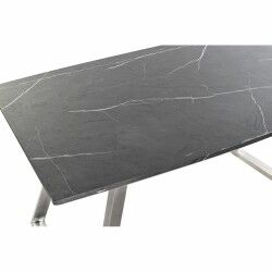 Dining Table DKD Home Decor Black Steel MDF Wood 160 x 90 x 76 cm