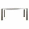 Tavolo da Pranzo DKD Home Decor Cristallo Grigio Alluminio Rovere Vetro Temperato (162 x 92 x 74 cm)