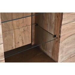 Armario DKD Home Decor   145 x 40 x 153 cm Cristal Marrón Acacia