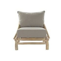 Chaise de jardin DKD Home Decor Naturel Gris clair 82 x 80 x 73 cm