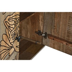 Buffet DKD Home Decor Gris Naturel Métal Bois de manguier 177 x 45 x 74 cm