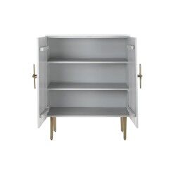 Schrank DKD Home Decor Weiß Gold Eisen Mango-Holz 85 x 45 x 110 cm BAR