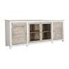 Anrichte DKD Home Decor Weiß natürlich Hellbraun Mango-Holz 210 x 40 x 82 cm
