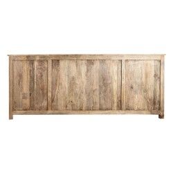 Credenza DKD Home Decor Bianco Naturale Marrone Chiaro Legno di mango 210 x 40 x 82 cm