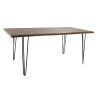 Esstisch DKD Home Decor 180 x 87 x 76 cm Schwarz Metall Braun Akazienholz