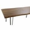 Esstisch DKD Home Decor 180 x 87 x 76 cm Schwarz Metall Braun Akazienholz