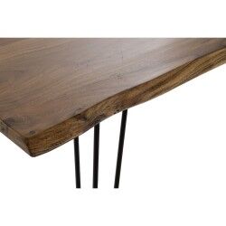 Mesa de Jantar DKD Home Decor 180 x 87 x 76 cm Preto Metal Castanho Acácia