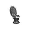 Gartenstuhl DKD Home Decor Weiß Schwarz 96 x 66 x 145 cm 96 x 66 x 140 cm