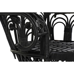 Garden sofa DKD Home Decor White Black 96 x 66 x 145 cm 96 x 66 x 140 cm