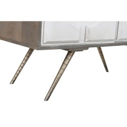 Aparador DKD Home Decor Blanco Gris Dorado Latón Madera de mango 93 x 41 x 114 cm