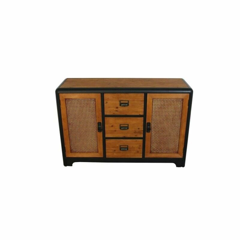 Buffet DKD Home Decor Brun foncé Gris foncé Métal Sapin 120 x 40 x 79 cm
