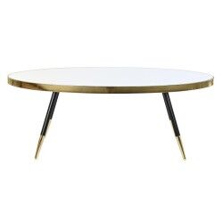 Tischdekoration DKD Home Decor 110 x 50 x 41,5 cm Spiegel Schwarz Gold Stahl Aluminium