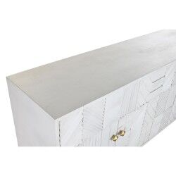 Aparador DKD Home Decor Blanco Latón Madera de mango 157 x 43 x 84 cm 153 x 43 x 84 cm Rombos
