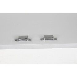 Aparador DKD Home Decor Blanco Latón Madera de mango 157 x 43 x 84 cm 153 x 43 x 84 cm Rombos
